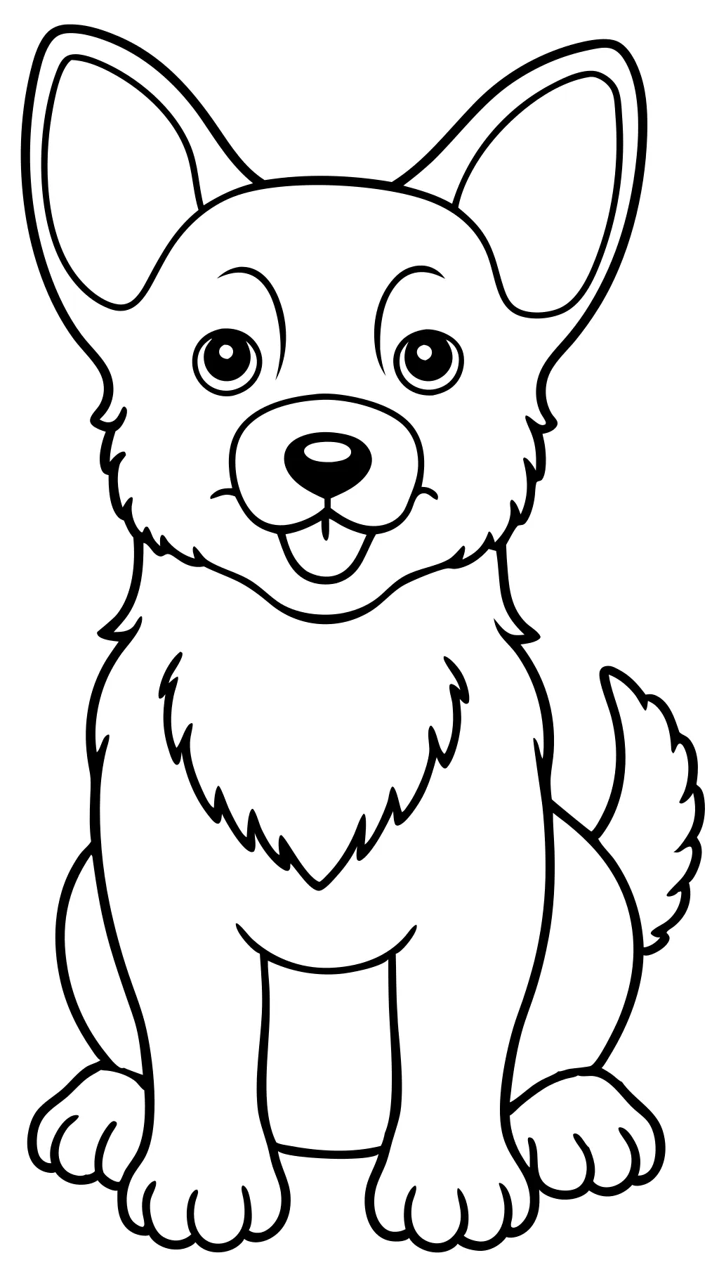 coloriages de chiens mignons